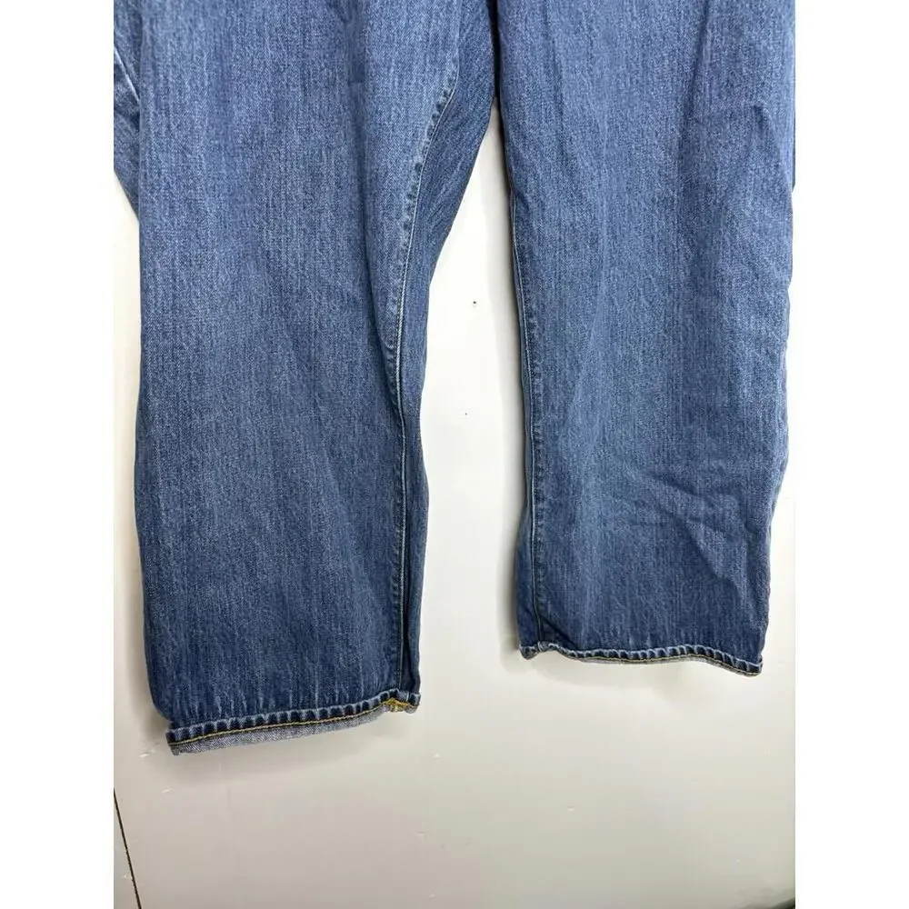 Lands End Jeans Womens 26W High Rise Straight  Modest Ankle Office Casual